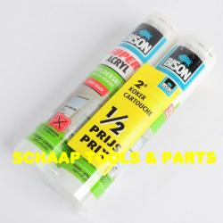 Acrylaatkit - schilderskit overschilderbare afdichtingskit wit koker 300 ml - anti-crack 2e koker halve prijs | 6301782